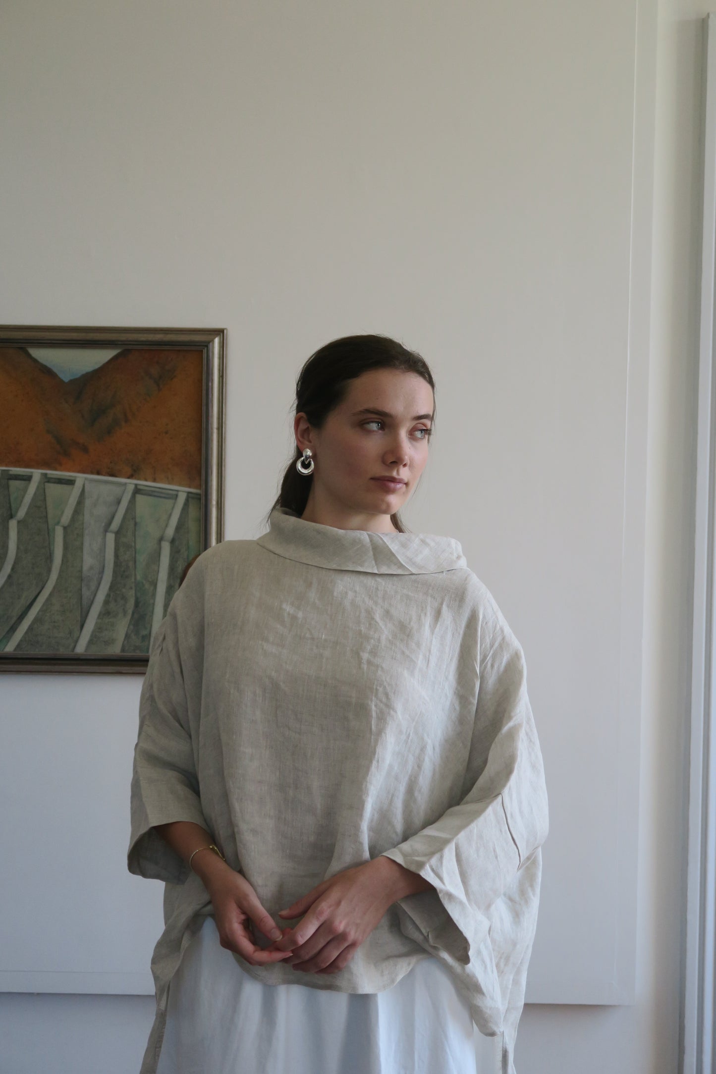 Asla Linen Cove Top